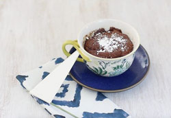 Шоколадный кекс в кружке: простой пошаговый рецепт